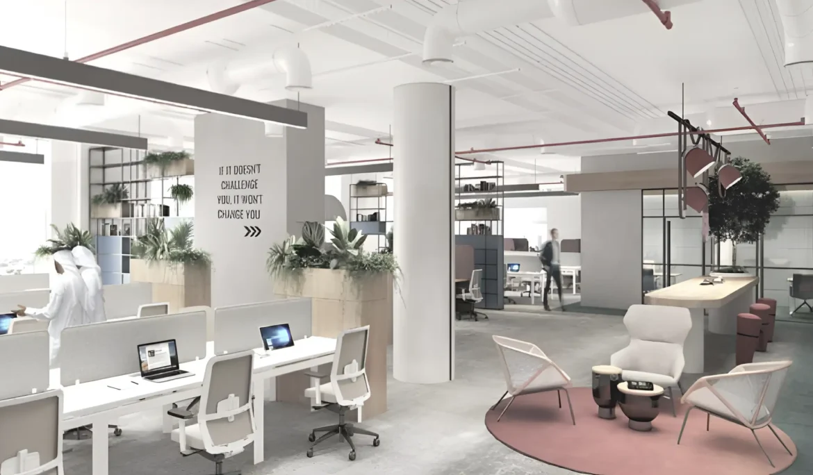 ibuild-head-office-commercial-dubai-hills-turnkey-fit-out-joinery-bespoke-furniture-main-office-area-project-of-headway