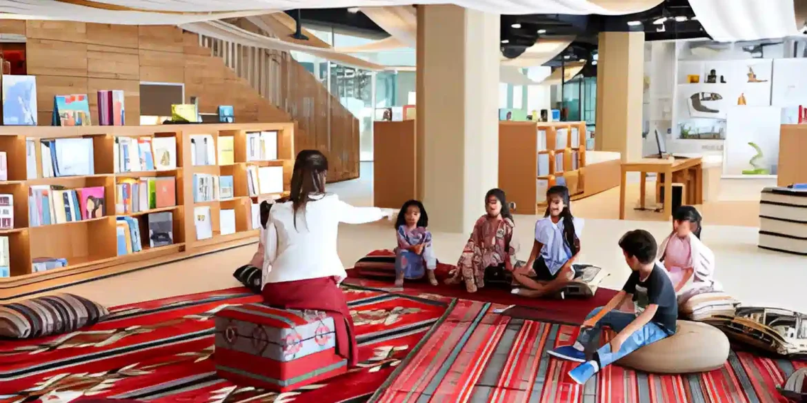 qasr-al-hosn-children's-library-area-one-turnkey-fit-out-joinery-bespoke-furniture-project-of-headway