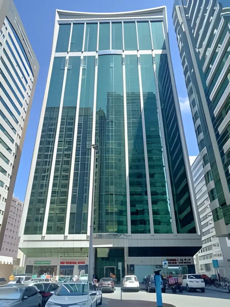 shamma-tower-commercial-front-view-facility-management-project-of-headway